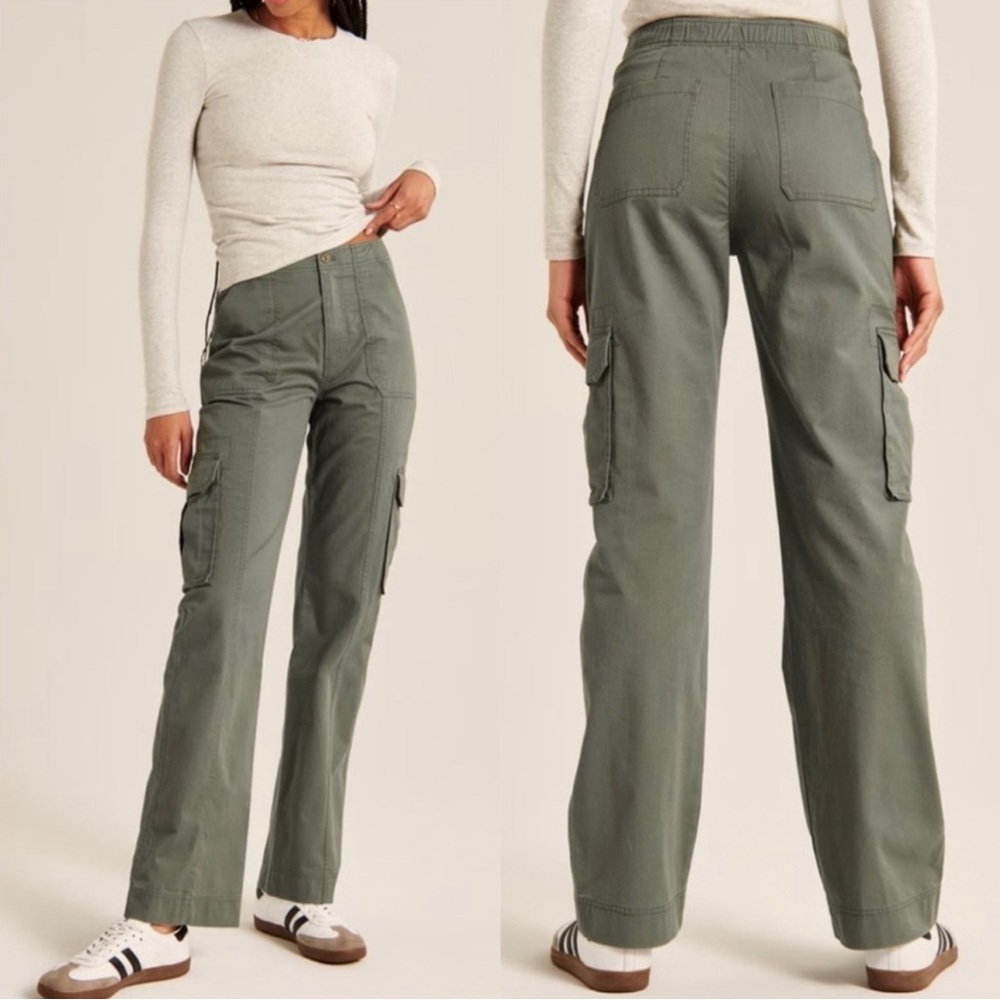Abercrombie Relaxed Cargo Pant in Olive